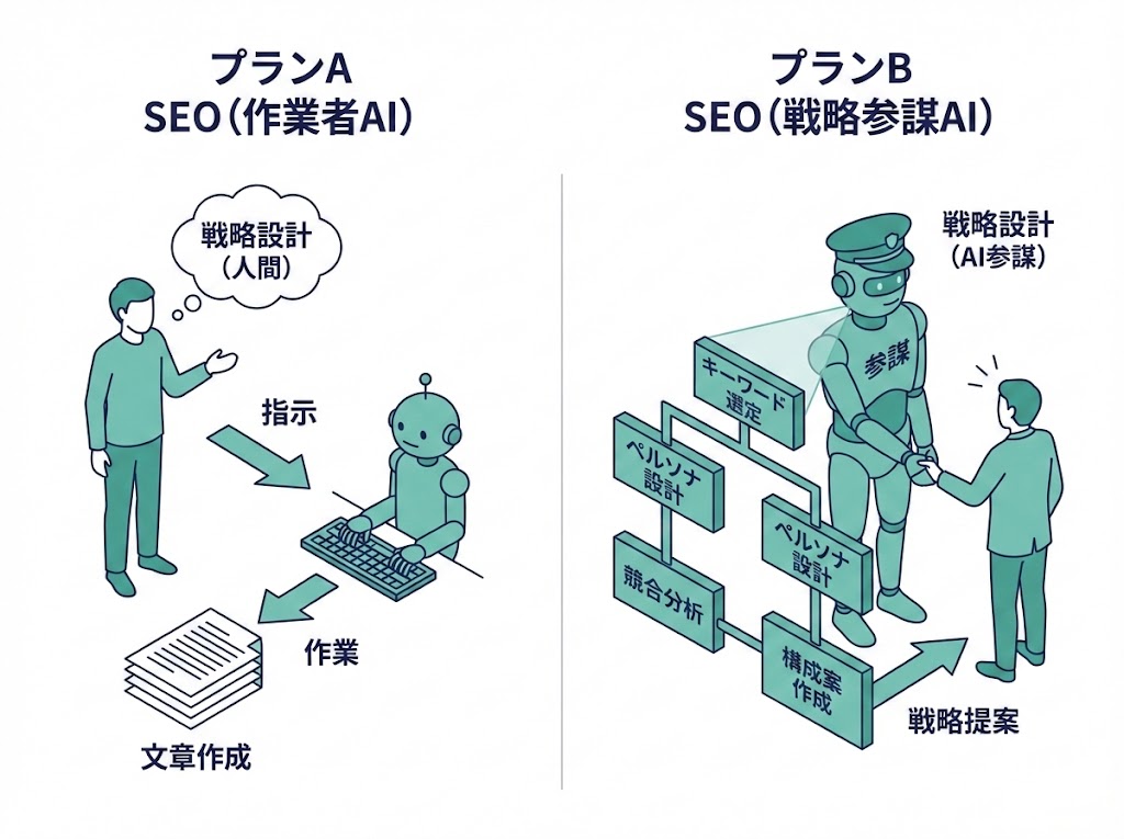 プランB SEOとは?AIを参謀にする方法