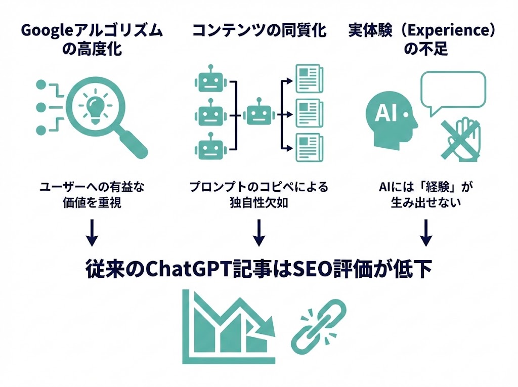 なぜ従来のChatGPT記事はSEOで勝てなくなったのか？