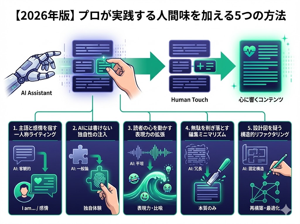 【2026年版】プロが実践する人間味を加える5つの方法