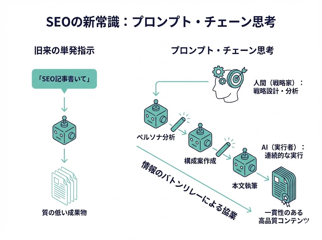 SEOの勝敗を分ける新常識プロンプト・チェーン思考とは？