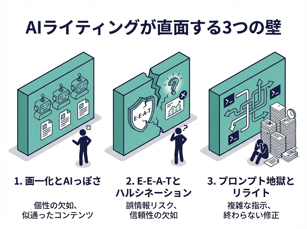 まだAIに書せるだけ？AIライティングが直面する3つの壁